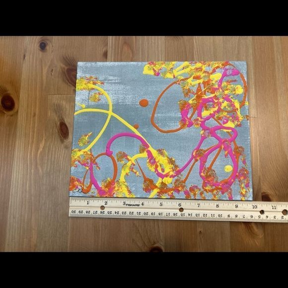 New Original Signed Artwork Abstract Painting - Picture 4 of 5